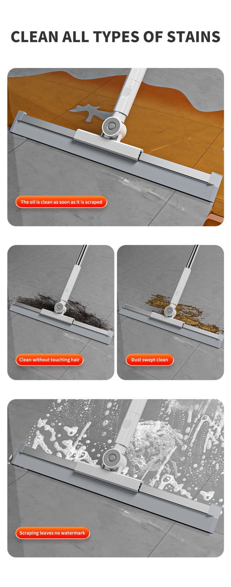 Floor Cleaning Wiper Dry & Wet Dual Use