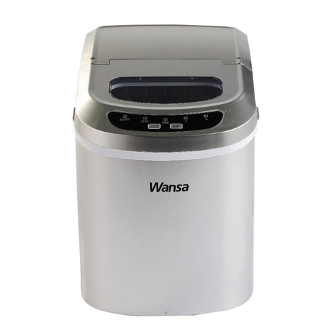 Wansa 12KG Ice Maker, Portable Countertop Ice Machine – Silver (HZB-12A)