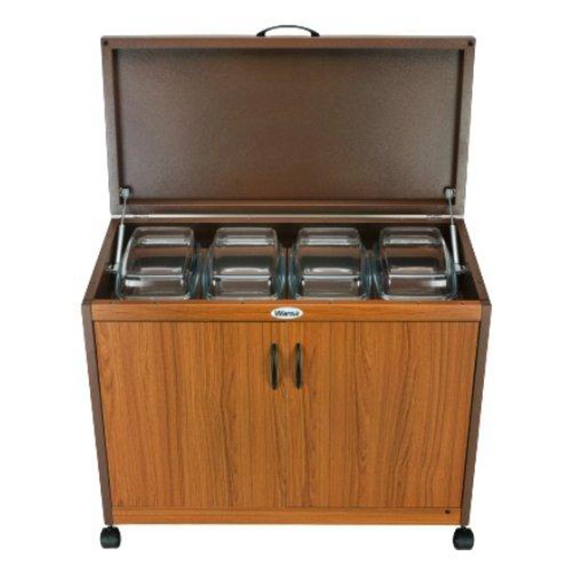 Wansa 4DTLL, Food Warmer Trolley with Teak Finish – 4 Dishes