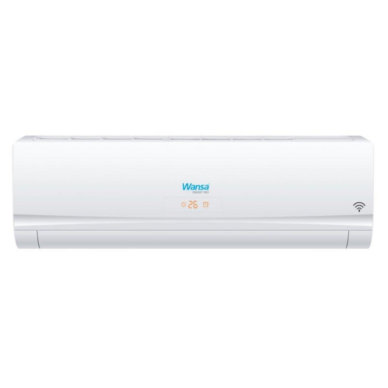 Wansa Diamond Split Air Conditioner, 3 Ton, 26,800 BTU T4, Wi-Fi – White