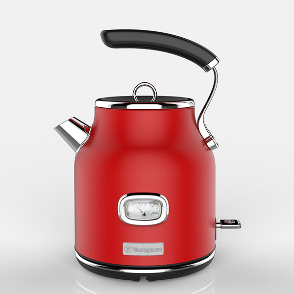 Westinghouse Retro Electric Kettle 1.7L with 360° Swivel Base & Auto Shut-Off – 2200W