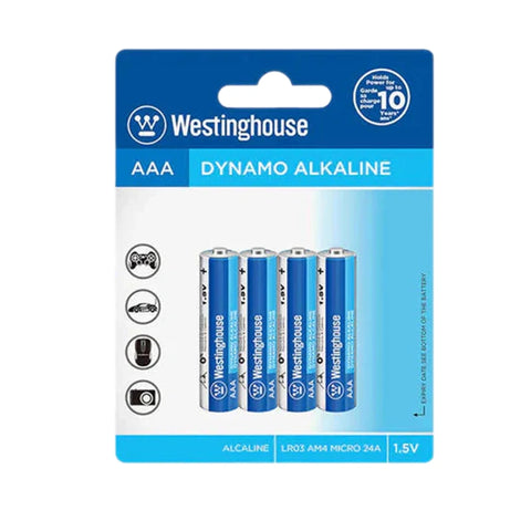 Westinghouse AAA Dynamo Alkaline 1.5V Battery 4PCS