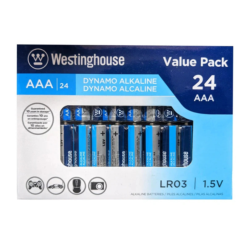 Westinghouse AAA Dynamo Alkaline 24 Pack Box