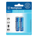 Westinghouse AA Dynamo Alkaline 1.5V Battery 2PCS