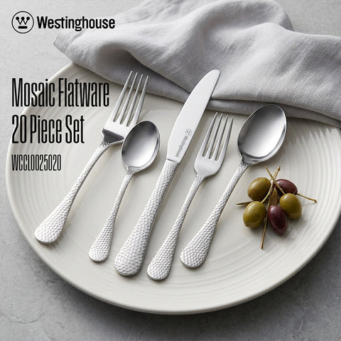 Westinghouse Mosaic Flatware 20 Piece Cutlery Set (WCCL0025020)