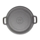 Westinghouse 5-Quart Pre-Seasoned Cast Iron Dutch Oven with 10.25-Inch Skillet Lid – Black