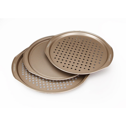 Westinghouse, 3-Piece Carbon Steel Pizza Pan Set