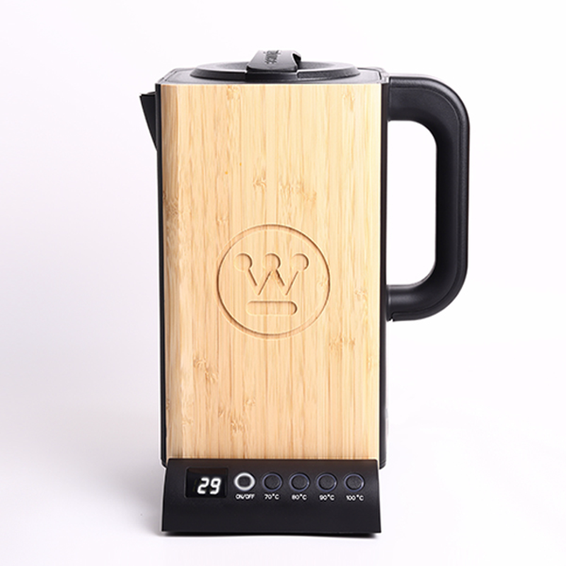 Westinghouse Bamboo Electric Kettle 1.7L with Temperature Control & Cool-Touch Design – 2200W