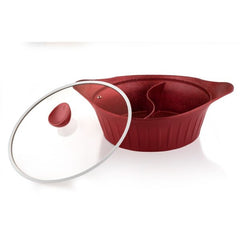 Tashan Granite Divided Casserole 32 cm Red