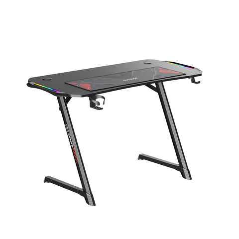 Gamax TD-03 Carbon Fiber Gaming Table 100*60*75cm with RGB Light & MousePad