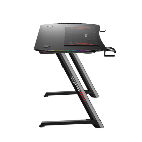 Setup Bundle:Pc Core i5-12400F,RTX 5060,16GB Sades Monitor 24",FHD,200Hz,0.5ms,HDMI 2.1,VA, Gaming Table 120*60*75cm with RGB Light with Gamax Gaming Chair Model 1-LT001L (White)