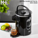 NHE Digital Glass Kettle 3L NHK 3024D