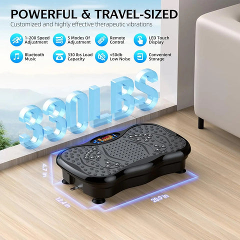 Be3ah Vibration Plate Exercise Machine, Carbon Fibre Vibration Plate
