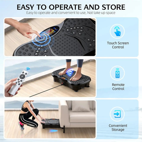 Be3ah Vibration Plate Exercise Machine, Carbon Fibre Vibration Plate