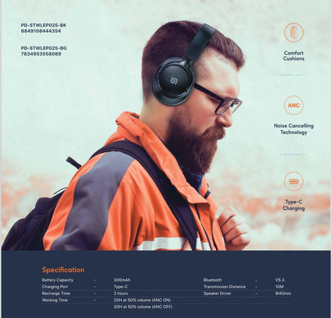 Zen Active Noise-Cancellation Headphone