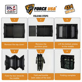 FORCE USA Carry Bag Organizer Storage, multiple compartments and pockets to neatly store tools, accessories, and personal items.