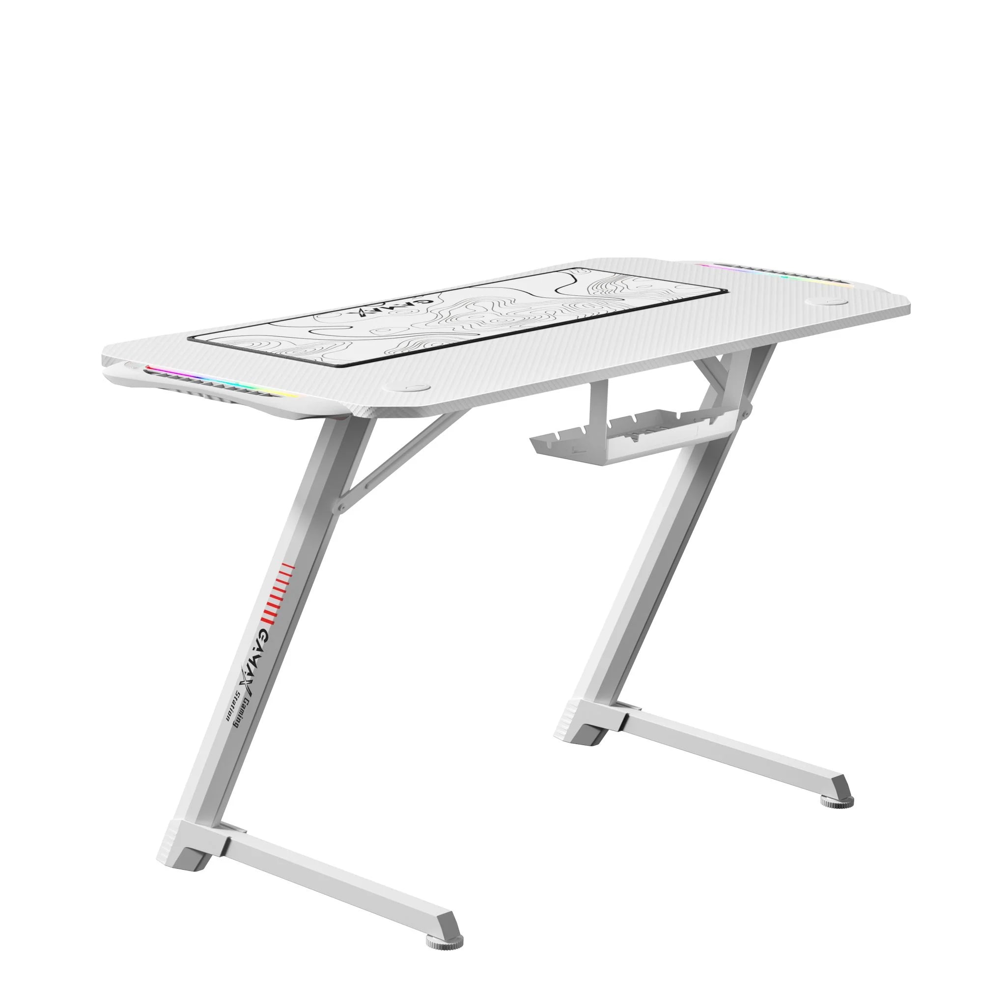 Gamax TD-03 Carbon Fiber Gaming Table 100*60*75cm with RGB Light & MousePad
