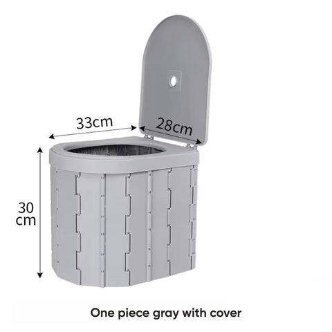 Portable Foldable Toilet Bucket & Trash Can for Outdoor & Camping