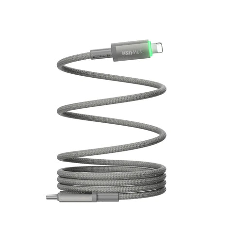 WiWU, 27W Maglink Magnetic USB-C to Lightning Cable – Fast Charging Nylon Braided