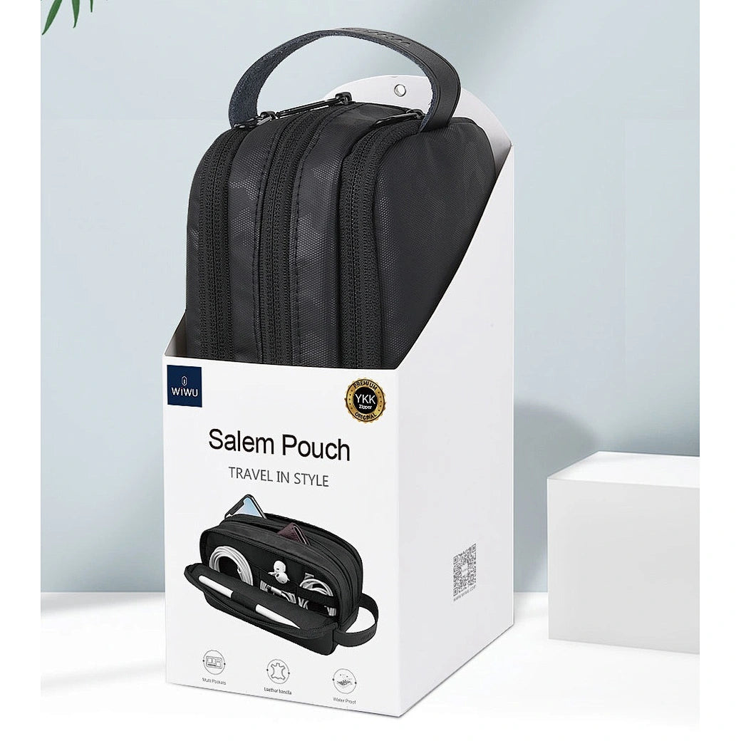 WiWU, Salem Travel Pouch Big Capacity – 3 Layer Waterproof Organizer with YKK Zipper