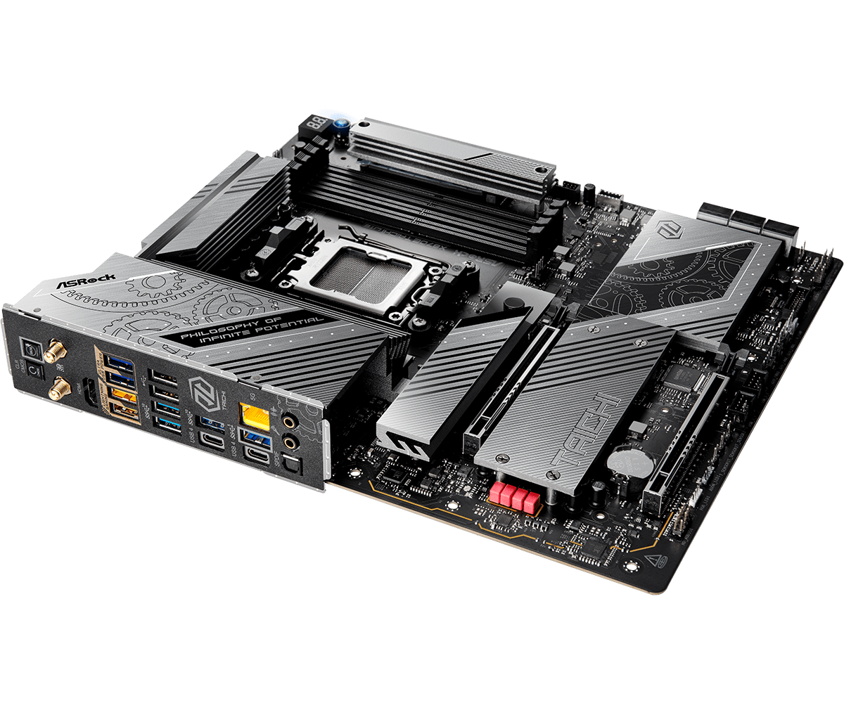 أس روك X870E تايتشي لايت - لوحة أم AMD AM5 EATX، DDR5، WiFi 7