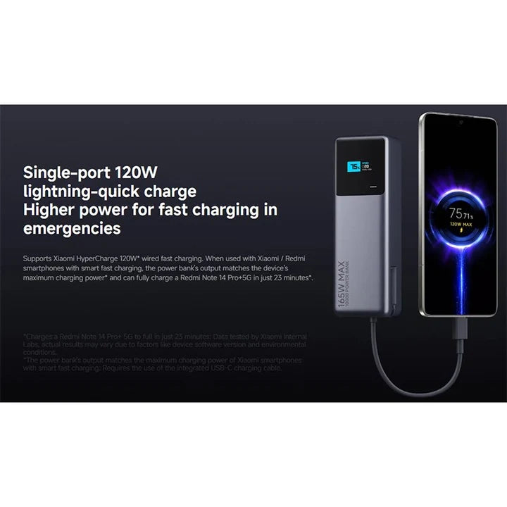 Xiaomi 165W Power Bank 10000mAh (Integrated Cable) GL
