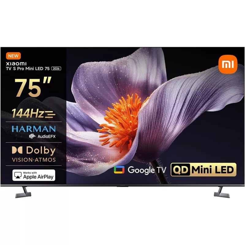 شاومي TV S Pro Mini LED مقاس 75 بوصة 2026 – تلفزيون ذكي 4K، 144Hz