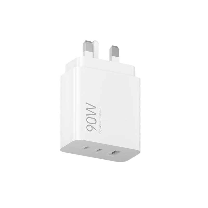 Xiaomi 90W HyperCharge 3-Port USB-C Power Adapter UK, Fast Charging for Laptops & Smartphones