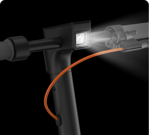 شاومي سكوتر كهربائي 6 لايت GL – مدى 25 كم، تعليق أمامي، إطارات هوائية 10 بوصة