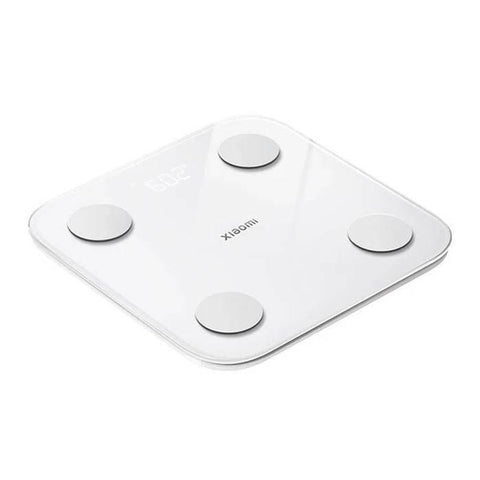 White Xiaomi body fat scale on a white background