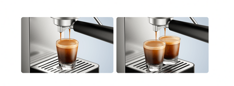 شاومي ماكينة إسبرسو نصف آلية 20 بار – ماكينة قهوة مدمجة من الفولاذ المقاوم للصدأ مع عصا بخار (المملكة المتحدة)