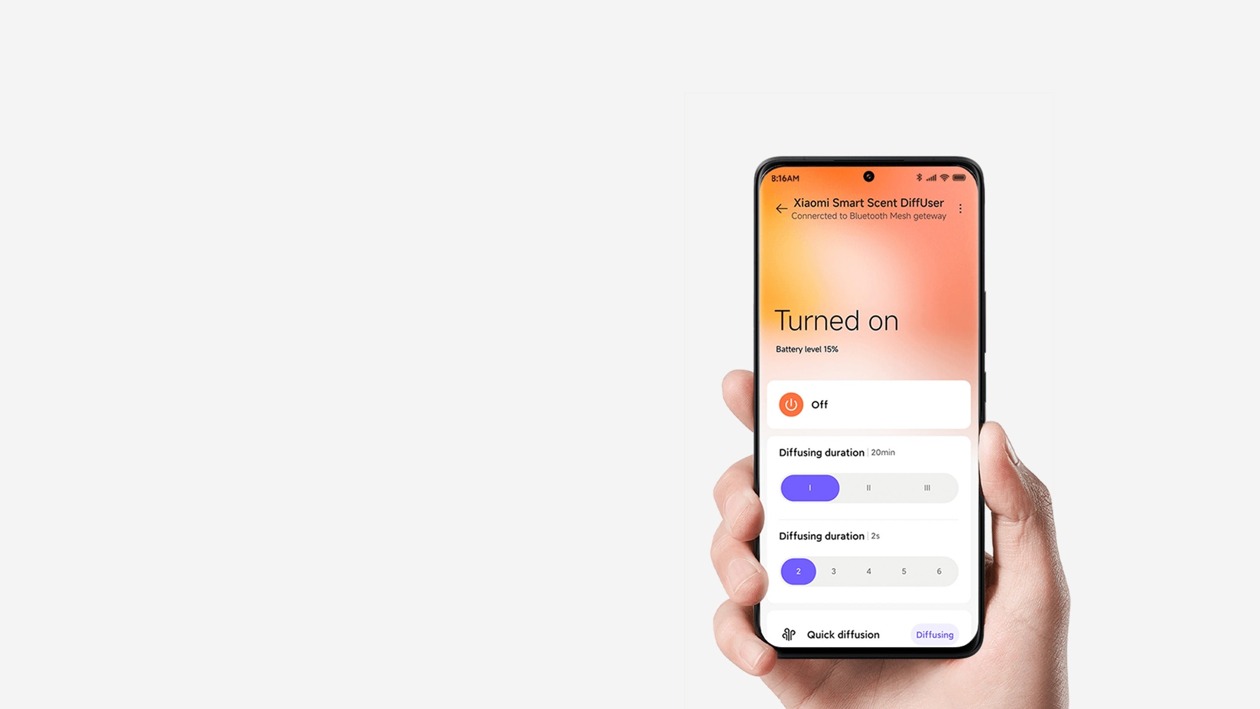 Xiaomi Smart Scent Diffuser – App Control, Motion Sensor, Ambient Lighting