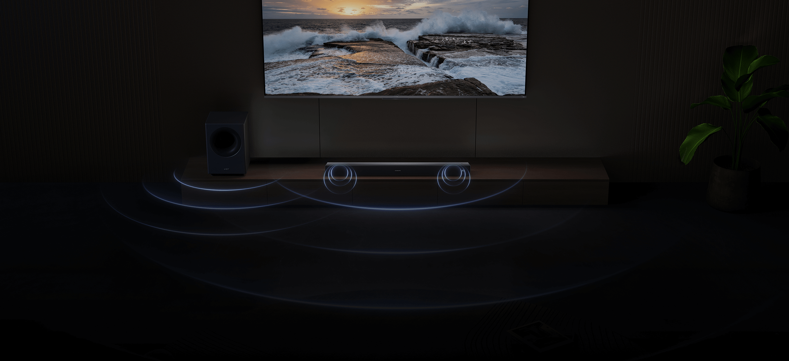 Xiaomi Soundbar Pro 2.1ch NS4-GB – 300W Dolby Audio, DTS Virtual:X, Wireless Subwoofer