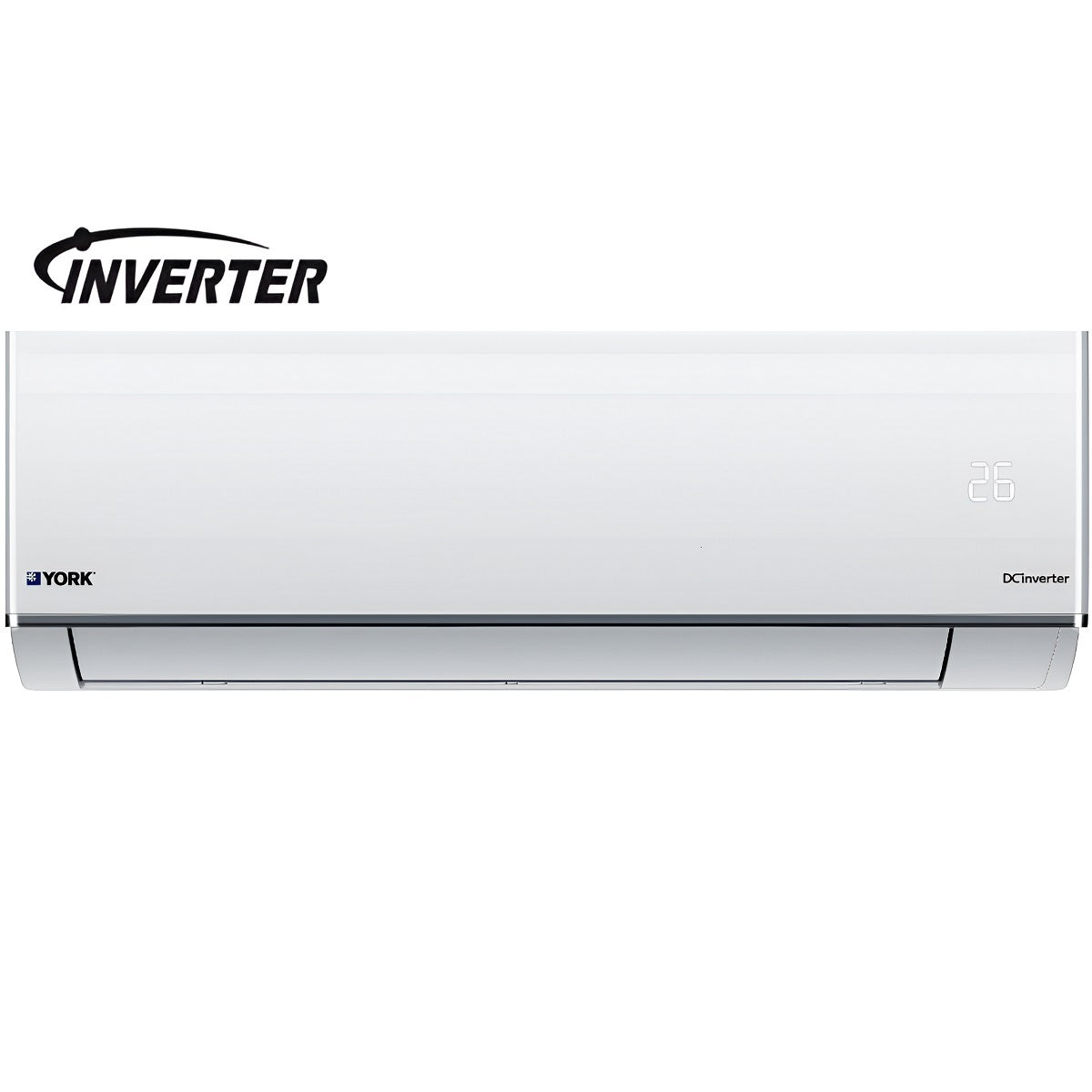 York, Inverter Split Air Conditioner, 2 Ton, 22,400 BTU, Cool Only, R410A, DC Inverter Compressor