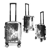 KarryOn, Clear-Cracked Transparent Polycarbonate Luggage – 20"