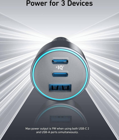 Anker 335 Car Charger 67W -Black