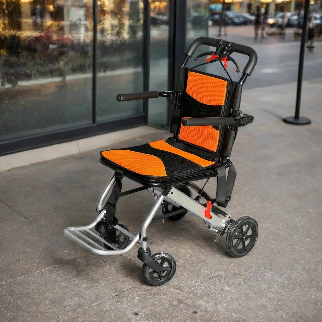Lightweight Foldable Travel Wheelchair - (80 × 52 × 93 CM)