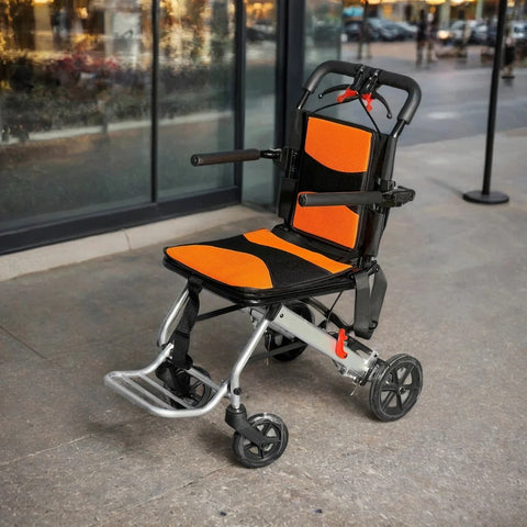 Lightweight Foldable Travel Wheelchair - (80 × 52 × 93 CM)