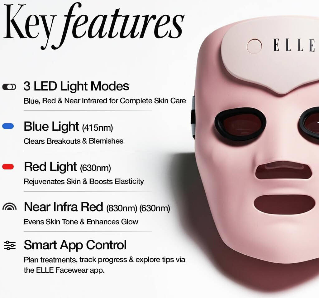 ELLE, Radiance Boost Pro Facewear LED Mask