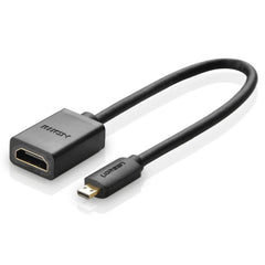 UGREEN Micro HDMI Male to HDMI Female Adapter Cable 22cm(Black) 20134