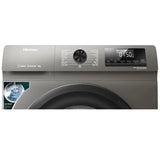 Hisense 8kg Front Load Washing Machine, 15 Programs, 1200RPM, A+++, WFQP8012JT/S - Grey
