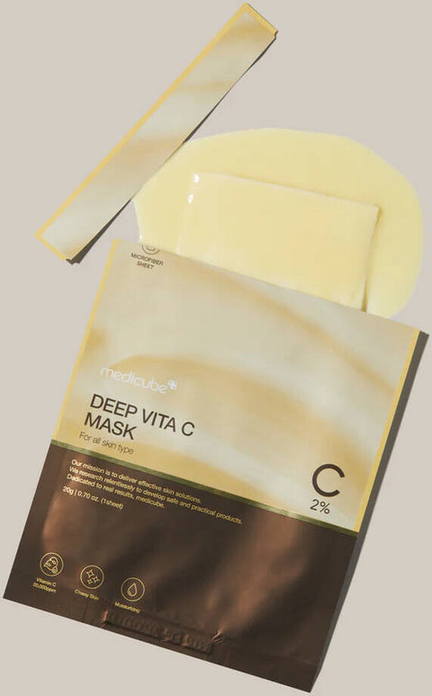 Medicube Deep Vita C Mask, Triple Vitamin Complex For Radiance And Hydration