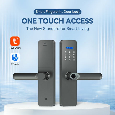 غوبيتا N003، قفل ذكي واي فاي TUYA للأبواب الخشبية مع بصمة الإصبع وRFID ورمز المرور