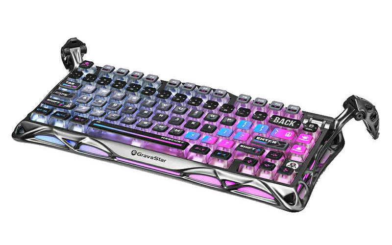 GravaStar Mercury K1 Pro 75% Wireless Mechanical Gaming Keyboard - Cyberpunk Special  Edition