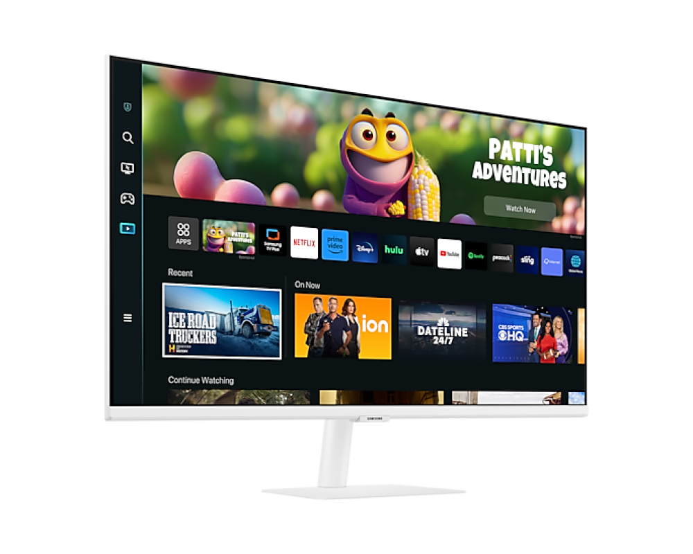 Samsung 27" M5 White Full HD Flat Monitor With Smart Tv Experience