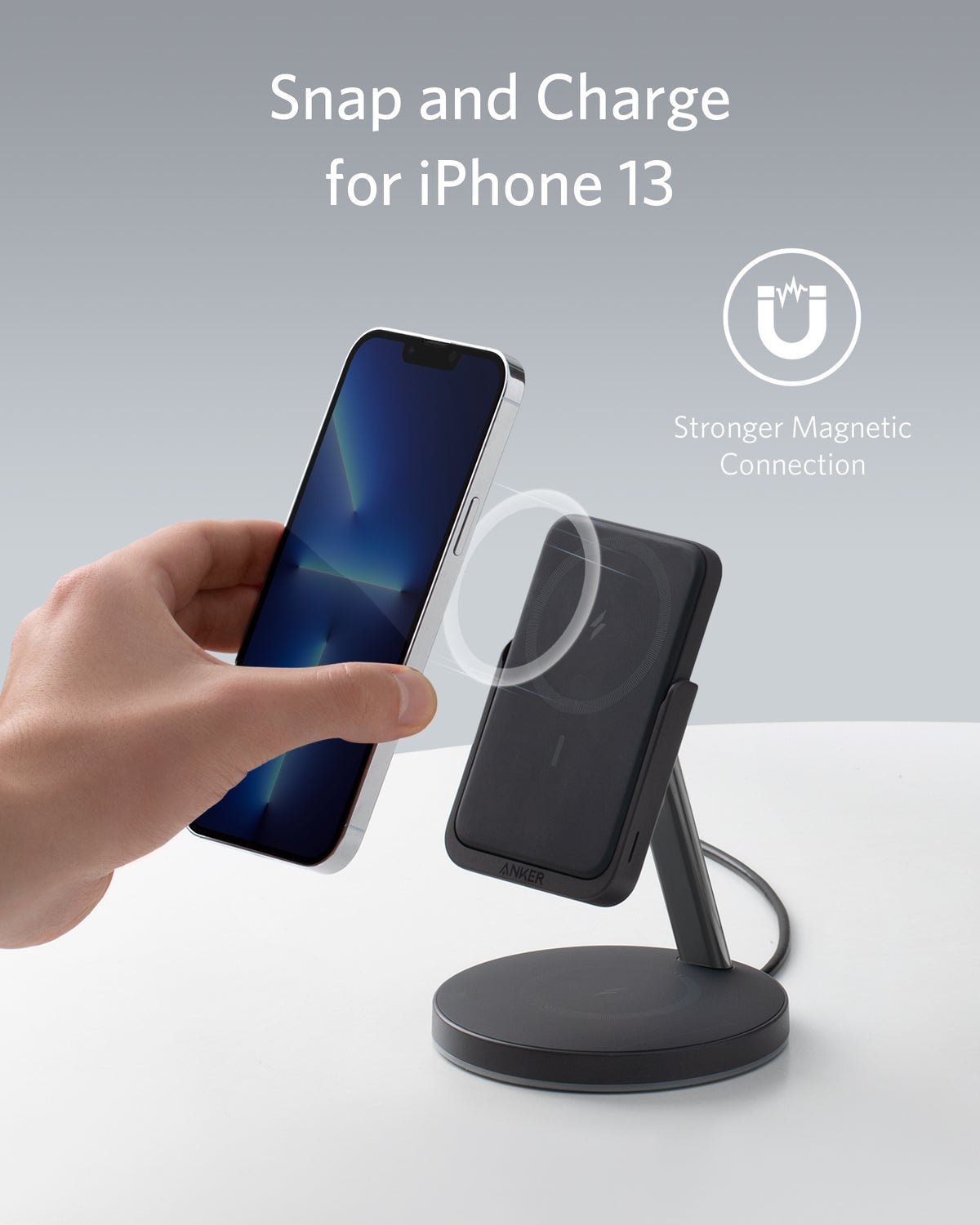 Anker 633 Magnetic Wireless Charger (MagGo) 5K -Black B25A7211