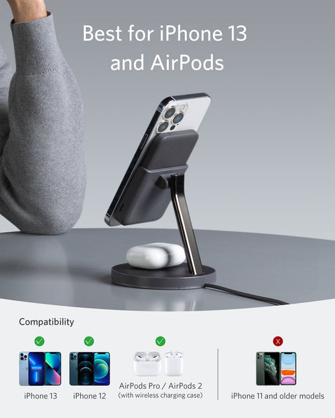 Anker 633 Magnetic Wireless Charger (MagGo) 5K -Black B25A7211