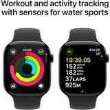 Apple Watch Series 10 GPS + Cellular 46mm Jet Black Aluminium Case With Black Sport Band