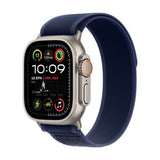 Apple Watch Ultra 2 GPS + Cellular 49mm Natural Titanium Case with Blue Trail Loop S/M