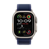 Apple Watch Ultra 2 GPS + Cellular 49mm Natural Titanium Case with Blue Trail Loop S/M